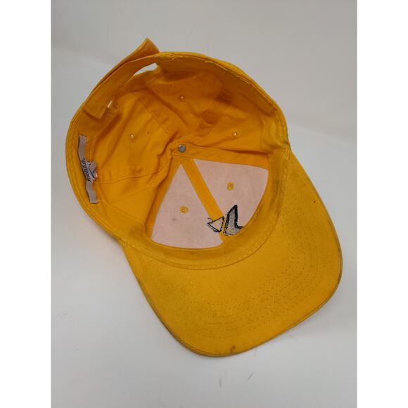 Youth Boys YMCA Strapback Hat Adjustable Embroidered Logo Yellow Cap - Picture 9 of 11